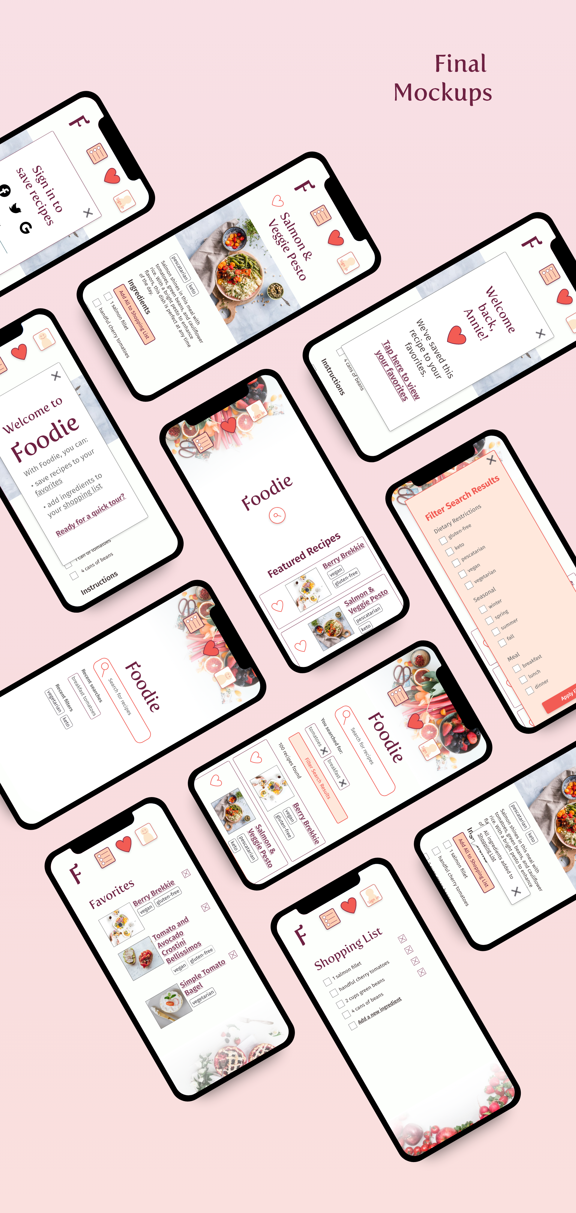 Final Mockups