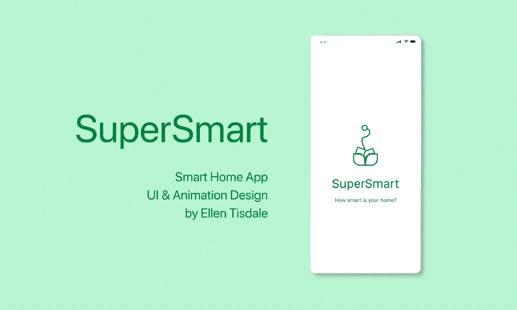 SuperSmart loading screen featuring rotating logo animation