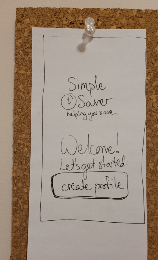 low fidelity wireframe sketch - landing page